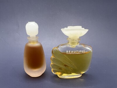 (2) VTG Estée Lauder Private Collection & Beautiful Miniature Perfume - FULL