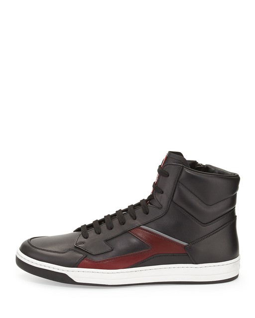 Black High Top Side Zipper Punk Rock Sneakers Mens Shoes