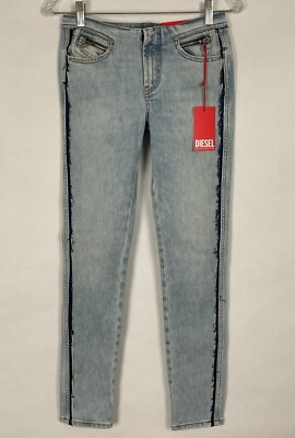 Diesel NWT Womens Kadin Jeans Size 23 Blue Skinny Fit Low Waist Skinny Leg New