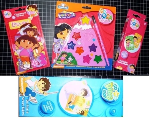 Nick Jr. Dora The Explorer and Go Diego Go Game and Art Sets