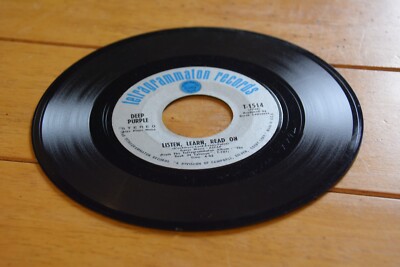 DEEP PURPLE ''LISTEN LEARN READ ON'' 45 RPM 7'' RECORD TETRAGRAMMATON [mr3-d41-117]