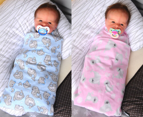 Toallitas envolventes paño de franela paño de bebé bebé pañuelo manta paño escupido franela - Imagen 1 de 12