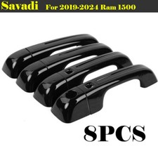 For 2019 2010-2024 Dodge Ram 1500 4dr Gloss Black Door Handle Covers Accessories For 2019 2010-2024 Dodge Ram 1500 4dr Gloss Black Door Handle Covers Accessories