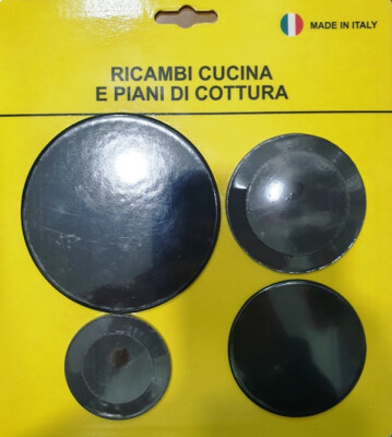 Kit 5 Piattini Per Piani Cottura Rex Electrolux – Grandi, Medi E Piccoli, Ricambio Originale - 2