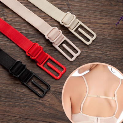 6Pcs Black Strap Clips Non-Slip Womens Bra Straps Holder