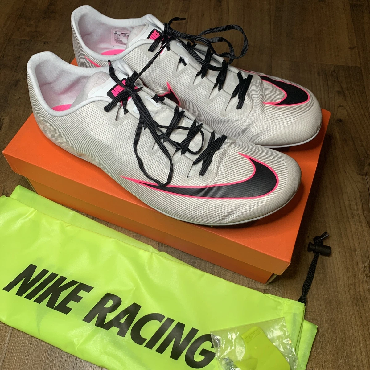 Nike Zoom 400 Sprint Spike Track Shoes Pure Platinum AA1205 003
