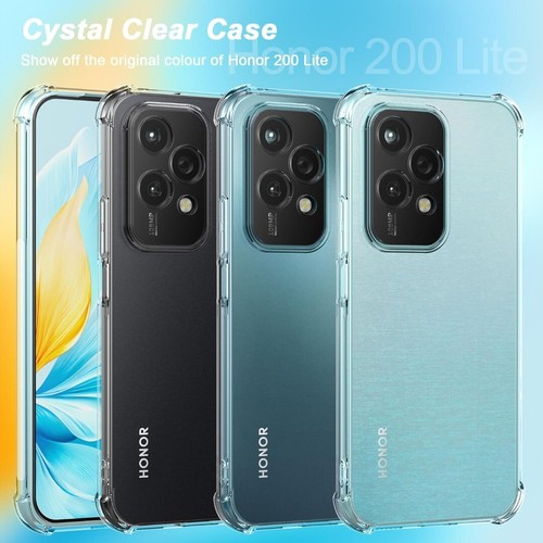 Hülle für Honor 200 Lite, Klar Stoßfest Panzer Handy Cover & 2 X Displayglas - Bild 7 von 12