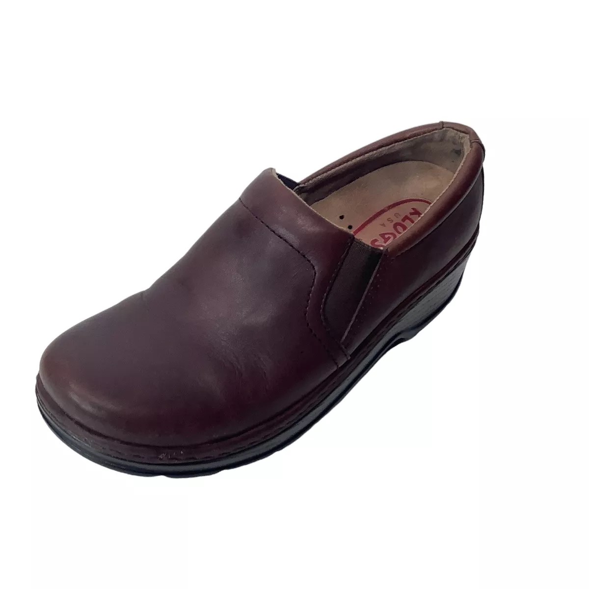 Klogs USA Women s Brown Clog Shoes size 9.5 M Leather Upper