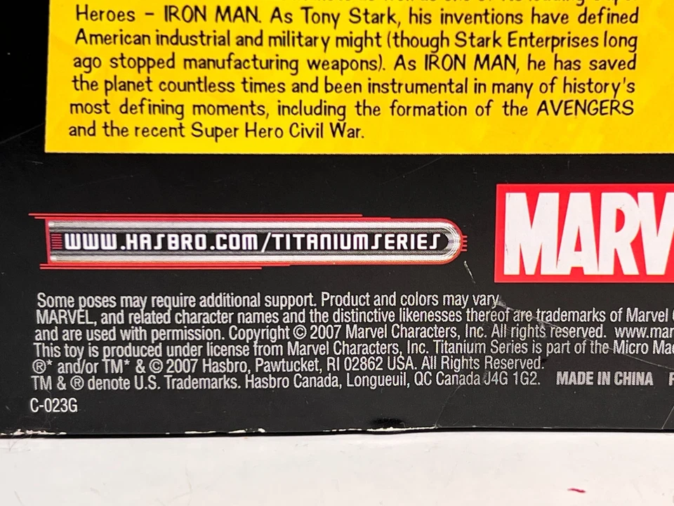 2007 Hasbro Marvel Legends Titanium Series Die-Cast Figure: IRON MAN🔥 - Image 3 of 4