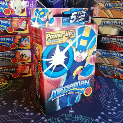 MegaMan NT Warrior TCG Power Up! Starter Deck MegaMan NEU OVP SEALED Mega Man  