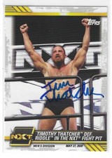Timothy Thatcher Signed 2021 Topps WWE NXT Card #33