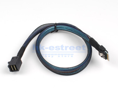 PCIE 4.0 Slimline SAS SFF-8654 Cable 4i to Mini SAS HD SFF-8643 Adapter Cable