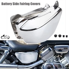 Fit For Honda Magna VF 750 VF750C 94-04 Pair Chrome Battery Side Fairing Covers