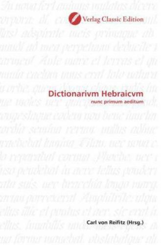 Dictionarivm Hebraicvm Nunc Primum Aeditum 1049