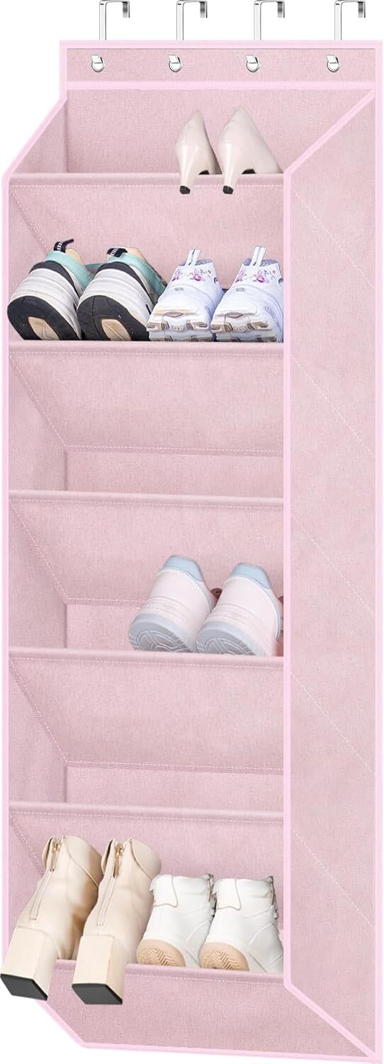 Over The Door Hanging Shoe Organizer for Closet and Kids Sneaker Storage-image
