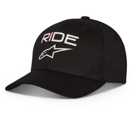 ALPINESTARS ASTARS Ride Transfer Hat Black/White AS1181010102082 FLEXFIT Sm/Md - Picture 1 of 1