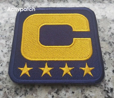 PATCHKING MADE IN GERMANY New York Giants Captain C 4 star gold Logo Patch NFL Football Superbowl Emblem