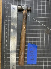 Vintage 11.25 Stanley Ball Peen Pein Hammer W...