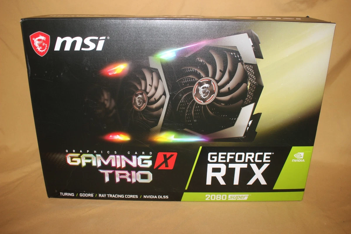 MSI NVIDIA GeForce RTX 2080 SUPER GAMING X TRIO 8GB GDDR6 Graphics Card