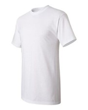 Gildan Ultra Cotton Short Sleeve Crew Neck T-Shirt Men's S M L XL 2XL White Tee