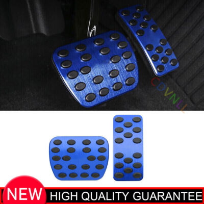 Accelerator Brake Clutch Cover Trim For Benz A-Class W177 2019-22 Blue Aluminum
