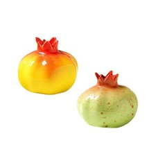 Ceramic Flower Vase Pomegranate Shaped Vase Decorative Vase Organizer Hydroponic