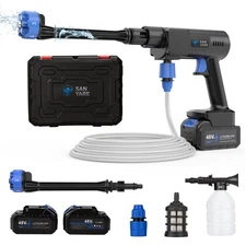 Cordless Pressure Washer,1200PSI Portable Pressure Washer with 2 Rechargeable...