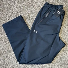 Under Armour Men's UA Stormproof Lined Rain Pants Black Medium 1369255 NEW $130