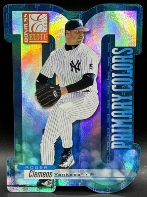2001 Donruss Primary Colors BLUE Roger Clemens 21/50 NM #PC-20 New York Yankees