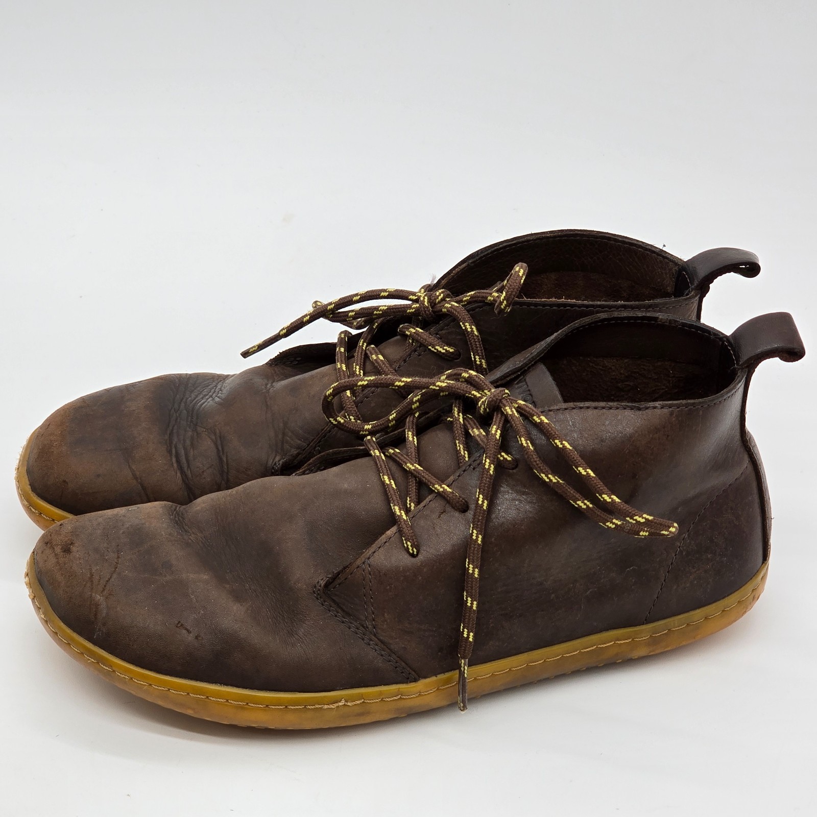 Vivobarefoot Gobi II Chukka Ankle Pittards Brown Leather Boots Men 10.5-11 READ