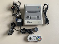 Super Nintendo SNES Console, Controller, Official PSU, RF cable, PAL
