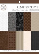 ColorBok Cardstock Paper Pad, 8.5" x 11", Neutral Basics