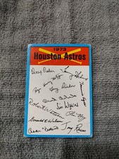 houston astros 1973 topps team checklist #NNO