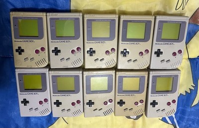 Lot of 10 Nintendo GameBoy DMG-01 Original Handheld 1989 All Power As-Is Parts