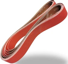 4 Pack 2 x 72 Inch Metal Grinding Ceramic Sanding Belts Kit-40 60 80 120 Grits