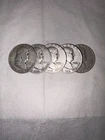 Franklin Half Dollar Silver Coins Lot 1951, 1953, 1954 Circulated 50C