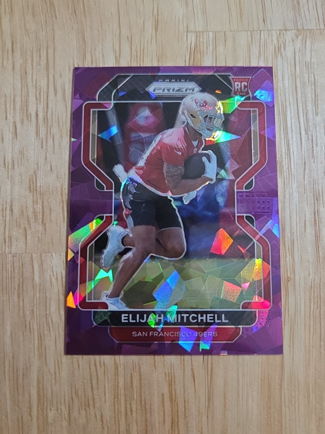 2021 Prizm ELIJAH MITCHELL Purple Ice Prizm /225 #399 Rookie RC 49ers Chiefs SP