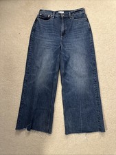 Pistola Women  s Wide Leg Raw Hem Denim Style Palma Size 28