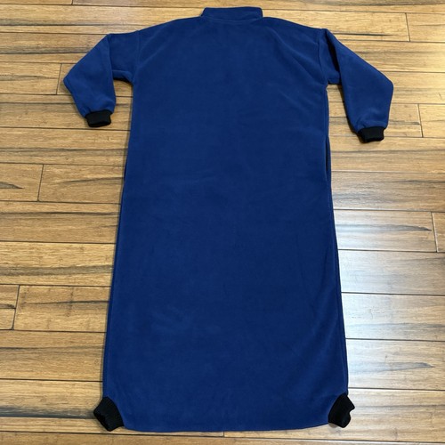 Trailridge Fleece PJ Pajama Sack Sleep Lounger Blue Adult One Piece OSFM *READ* - Picture 4 of 15