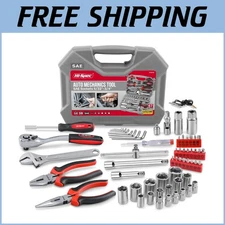 67pc SAE Auto Mechanics Tool Set - Essential Kit for Car and Motorcycle Repairs
