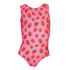 Strawberry Fields Gymnastics Leotard for Girls, Trendy Split-Back Design Danc...