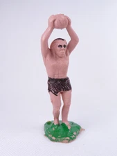 Vintage Caveman Plastic Figure Prehistoric Neanderthal Hong Kong 70's