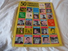Vintage 1966 50 Fabulous Favorites for Piano and Voice Song Book