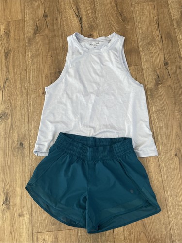 ATHLETA Women's Teal Shorts And Purple RankBundle Lot - XS - Run Gym Workout