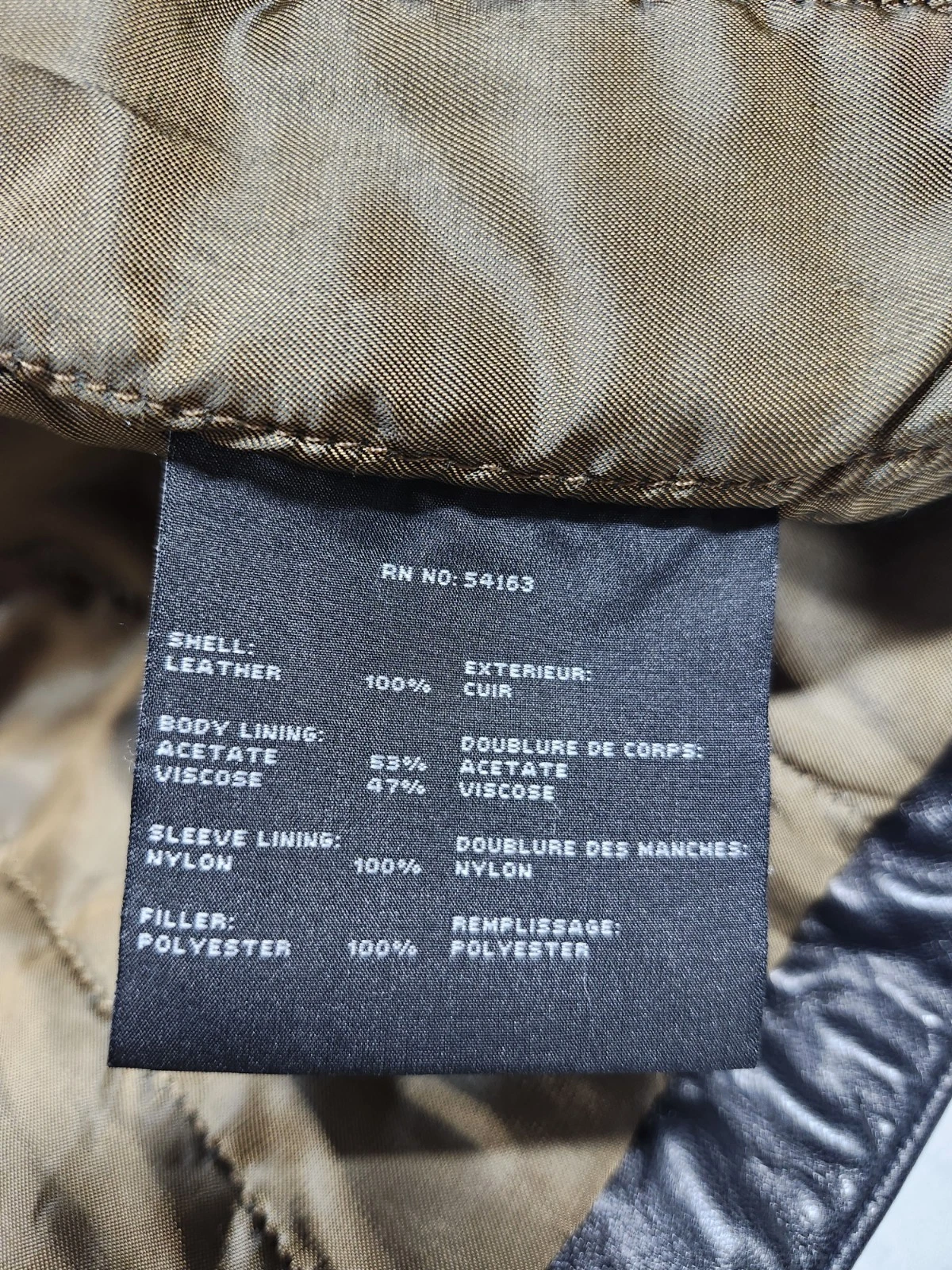 Marc New York Andrew Marc Black Leather Jacket Men M Medium Zip Quilt Lined - product detail image 11