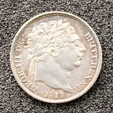 1817 George III Sixpence