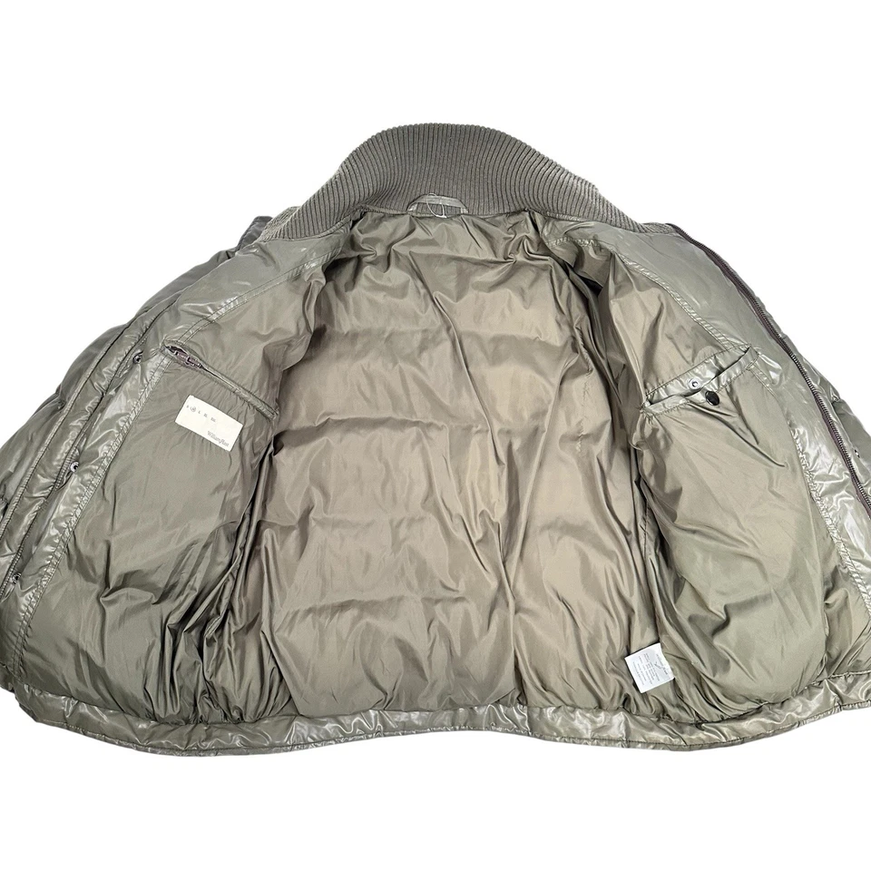 Chaqueta William Rast Puffer Down Para Hombre Verde Oliva Talla Mediana De Colección Y2K Foto 2 de 4