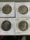 Two 90% Kennedy Silver And Two 40% Kennedy Half Dollars Silver
