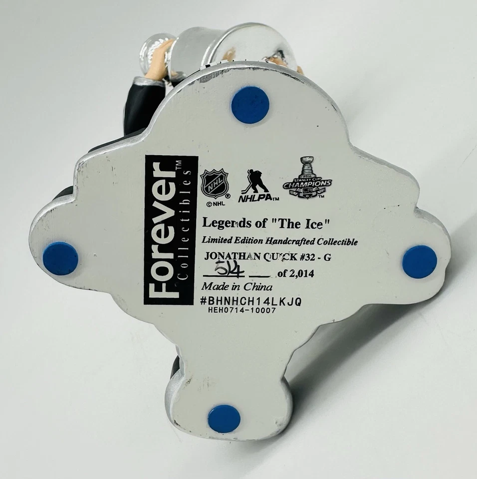 Jonathan Quick 2012 Stanley Cup Los Angeles Kings Bobblehead Limited 514/2.012 Foto 4 de 4