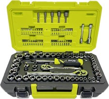 97 PC. 1/4 & 3/8 Drive Mechanics Tool Set - 6...